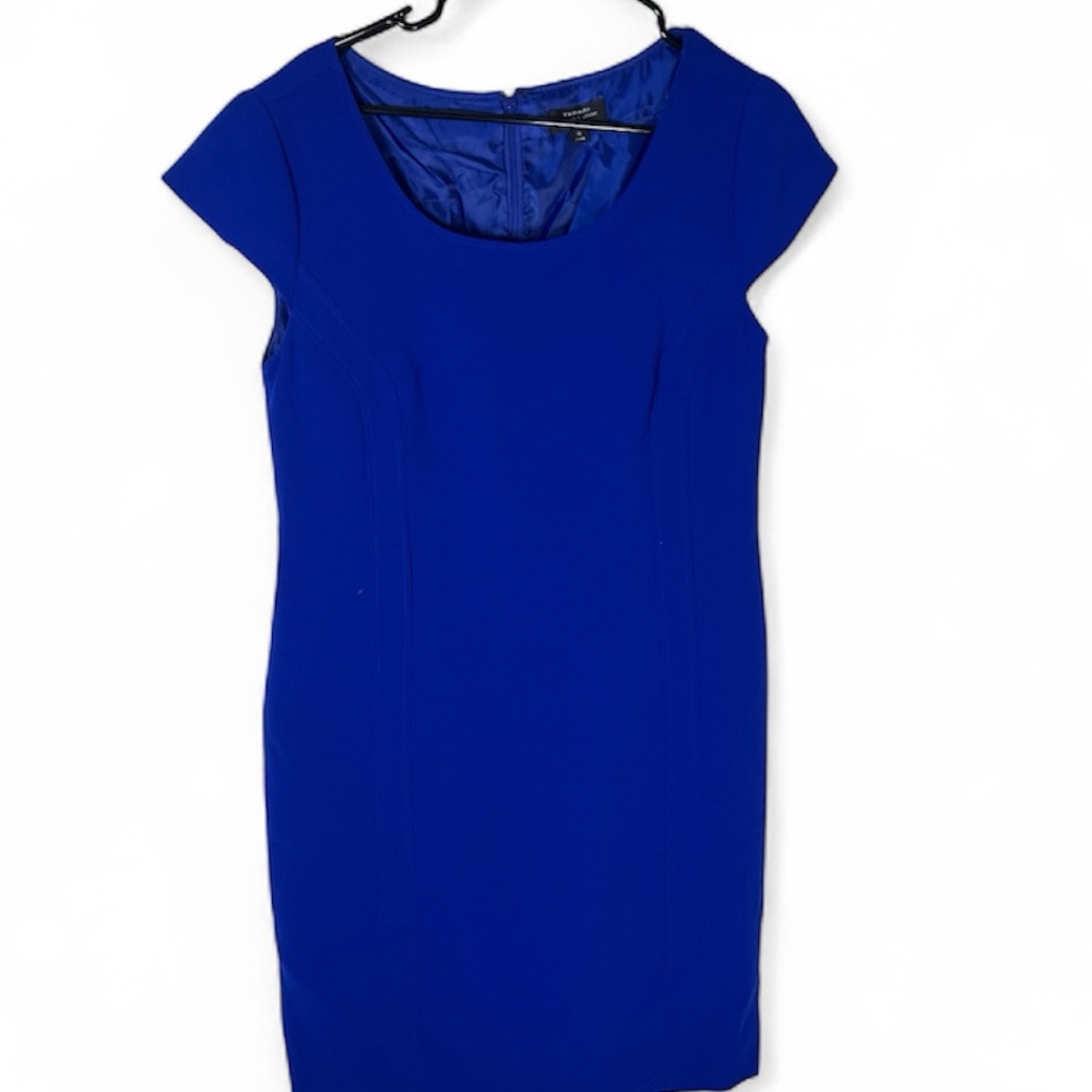 Tahari Arthur S Levine Royal Blue Sheath Dress Size 16